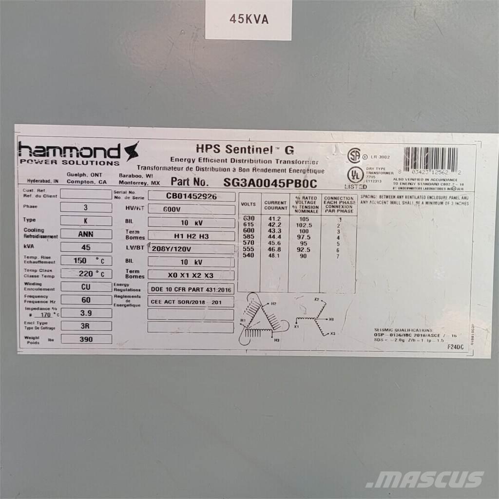  HAMMOND SG3A0045PB0C Muu