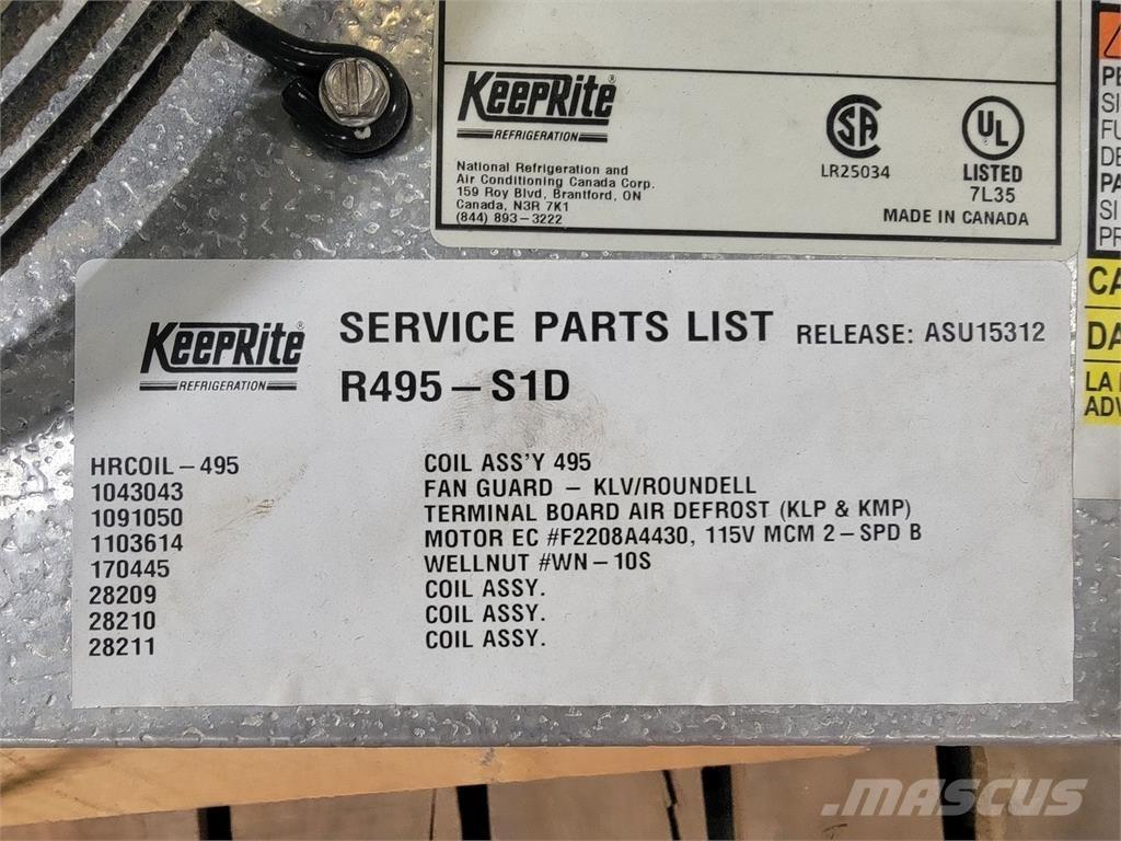  KEEPRITE R495-S1D Kütte- ja sulatusseadmed