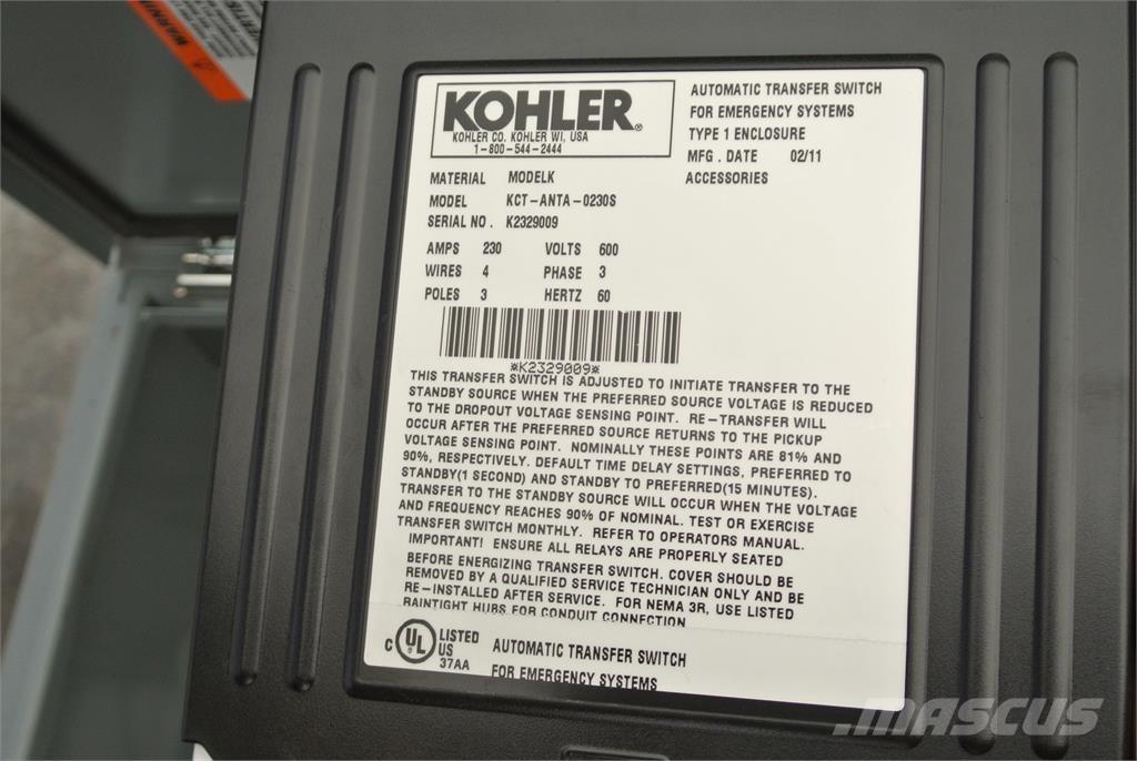 Kohler KCT-ANTA-2030S Muu