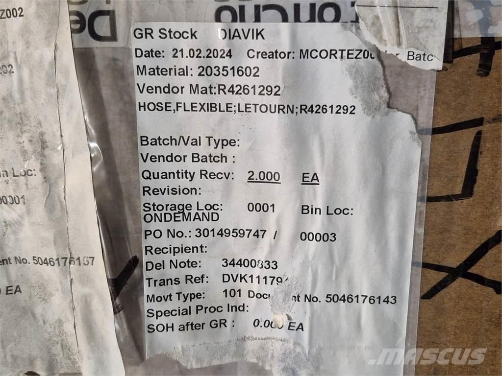 LeTourneau R4261292 Muud osad