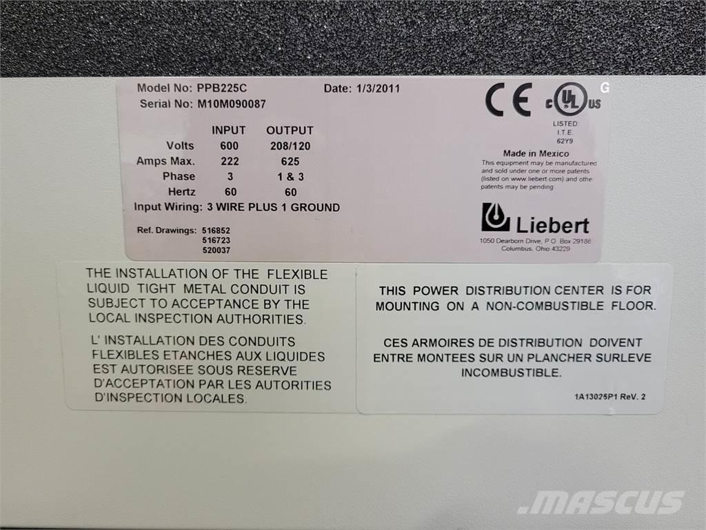  LIEBERT PPB225C Muu