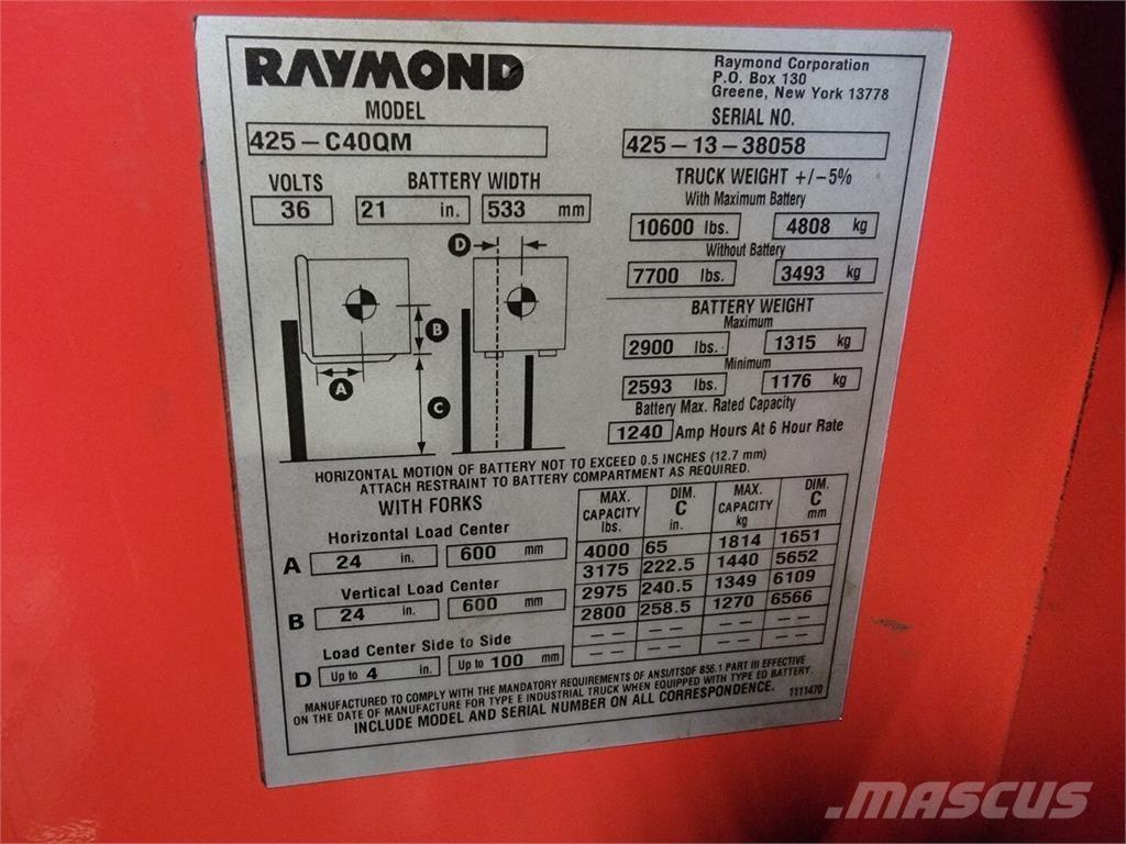Raymond 425-C40QM Muu