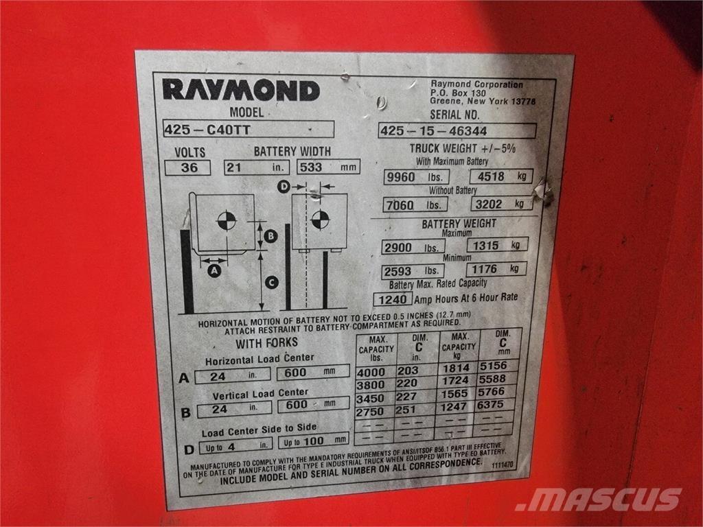Raymond 425-C40TT Muu