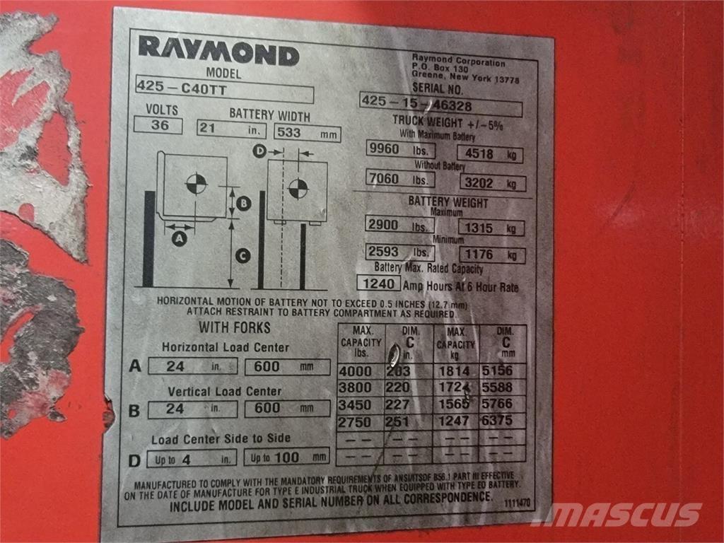Raymond 425-C40TT Muu
