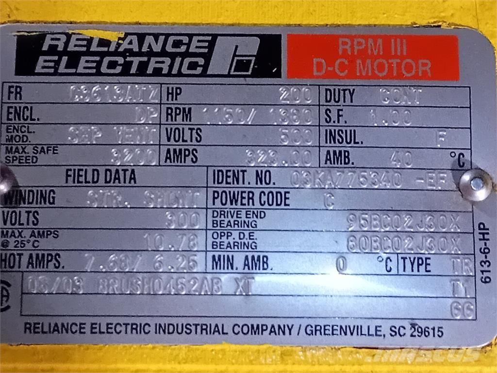  RELIANCE ELECTRIC Tööstusmootorid