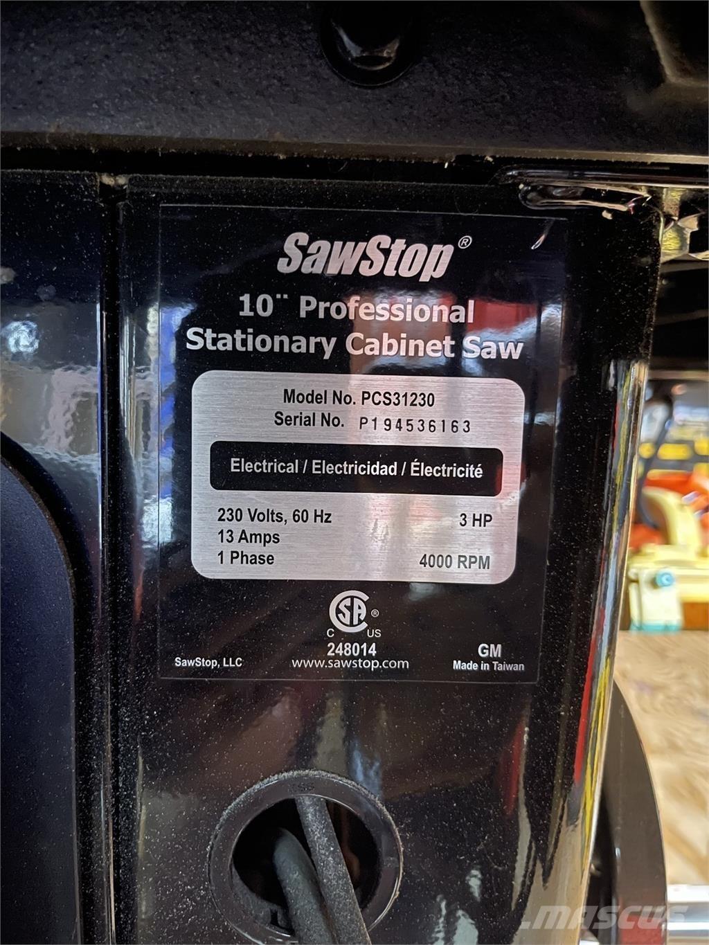  SAWSTOP PCS31230 Muu