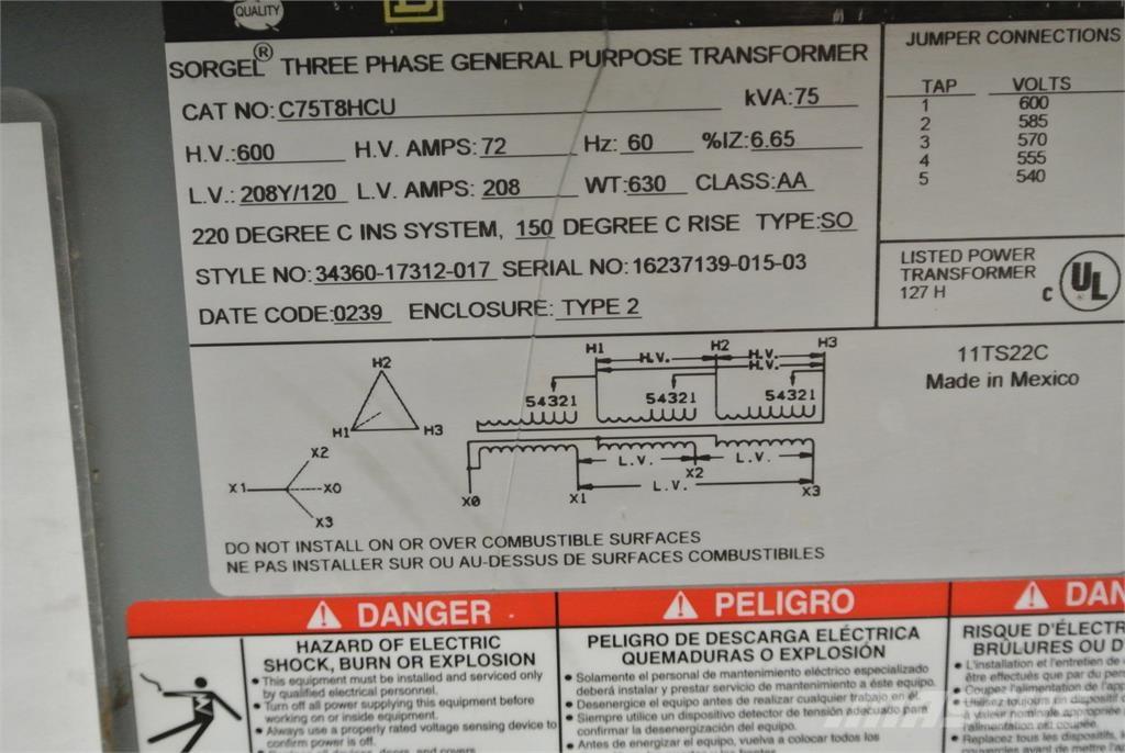  SQUARE D C75T8HCU Muu