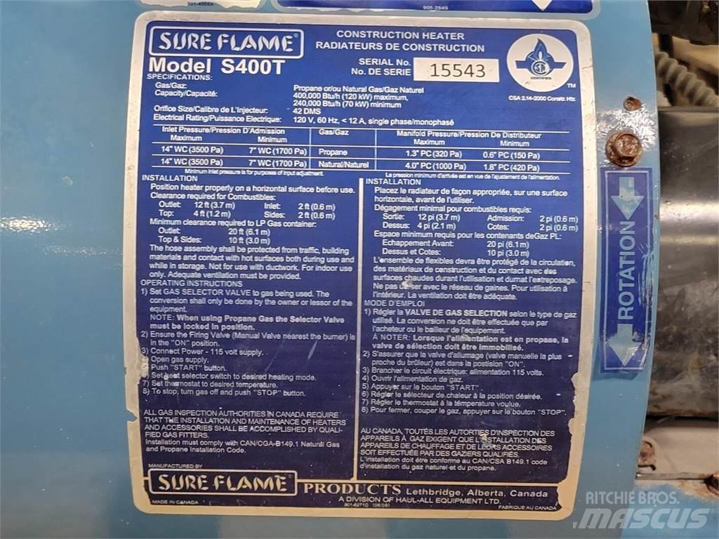  SURE FLAME S400T Kütte- ja sulatusseadmed