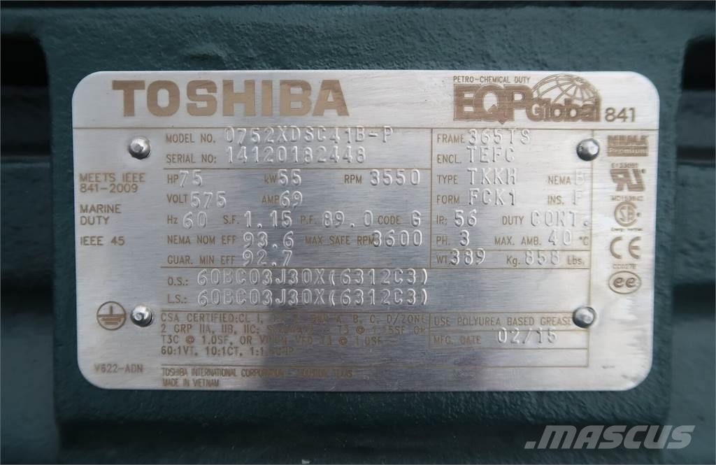  TOSHIBA 0752XDSC41B-P Tööstusmootorid