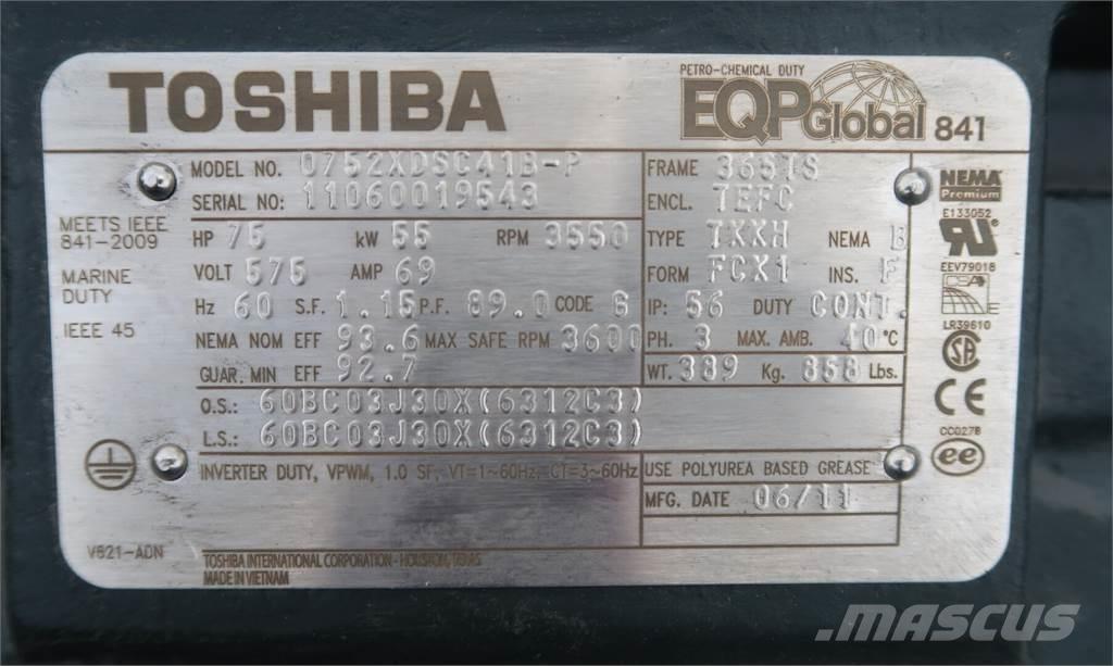  TOSHIBA 0752XDSC41B-P Tööstusmootorid