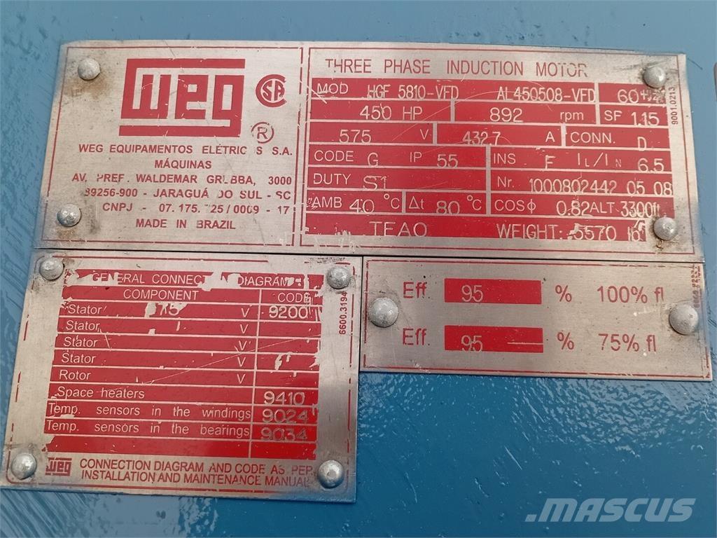  WEG HGF 5810-VFD Tööstusmootorid