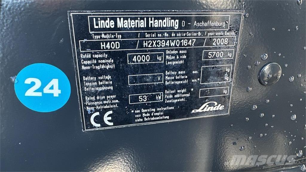 Linde H40D Diiseltõstukid