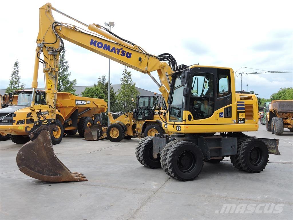 Komatsu PW148 Ratasekskavaatorid