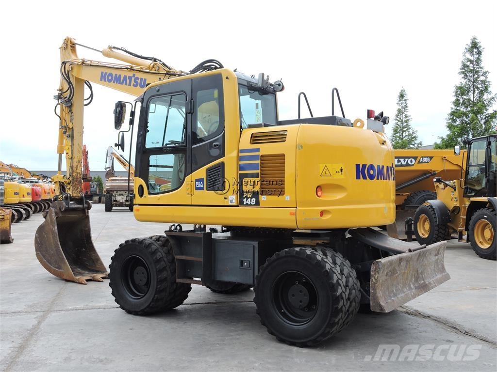 Komatsu PW148 Ratasekskavaatorid