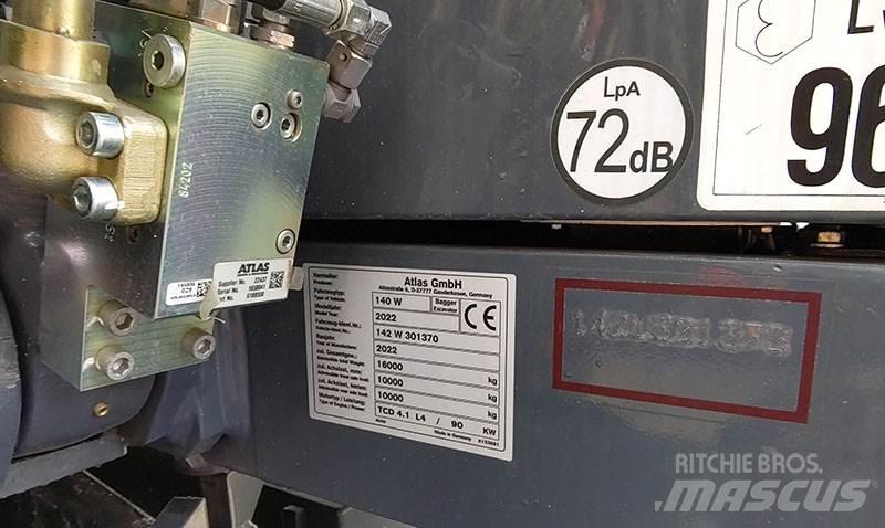 Atlas 140 W Ratasekskavaatorid