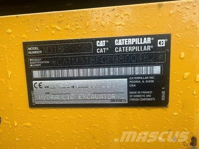 CAT M318F Ratasekskavaatorid