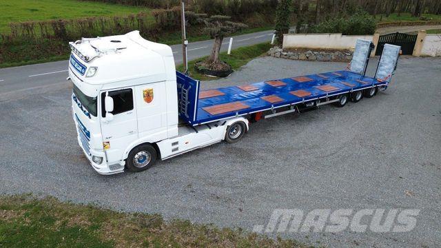  GVN 3 AXLE FLATBED Raskeveo poolhaagised