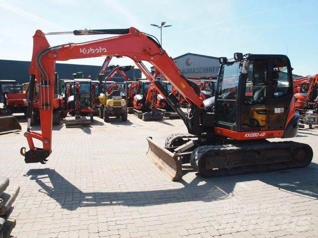 Kubota KX080-4a Miniekskavaatorid < 7 t