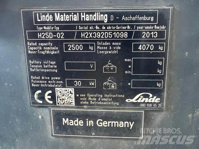 Linde H 25 Kahveltõstukid - muud