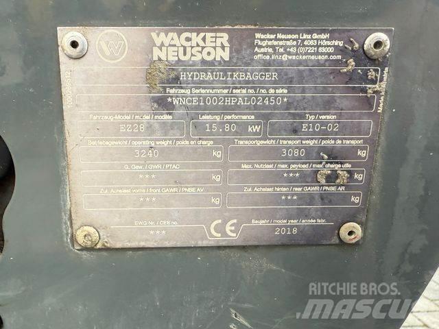 Wacker EZ 28 VDS Miniekskavaatorid < 7 t