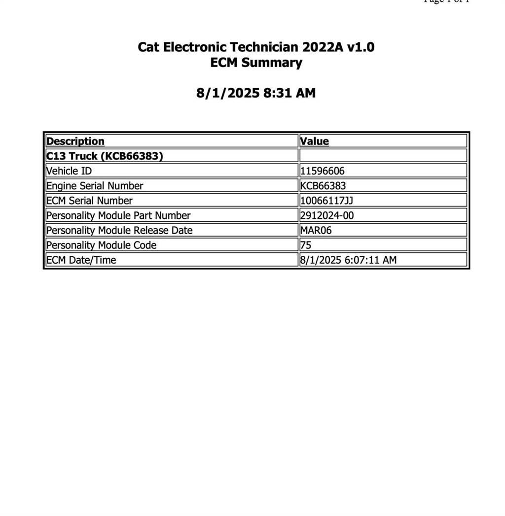CAT C13 Elektroonikaseadmed