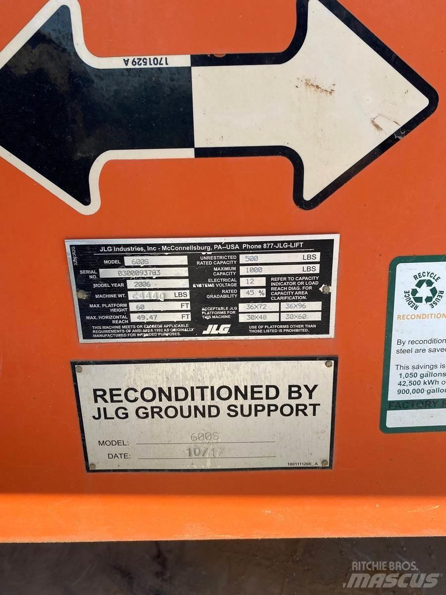 JLG 600S Teleskoop poomtõstukid
