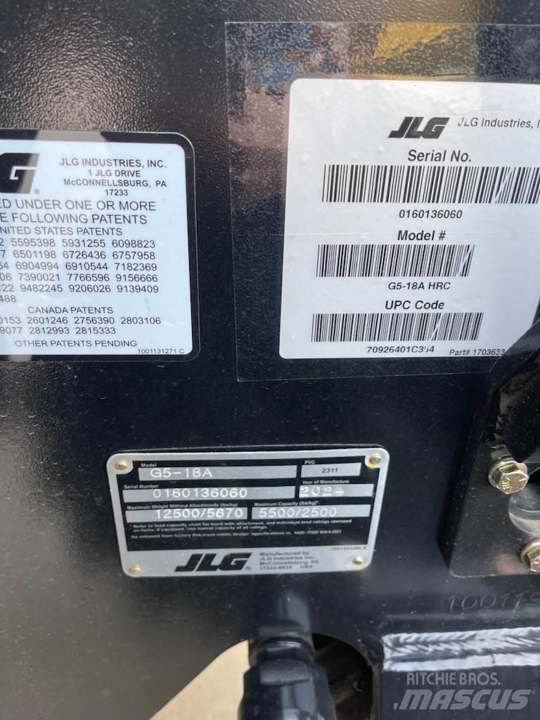 JLG G5-18A Teleskooplaadurid