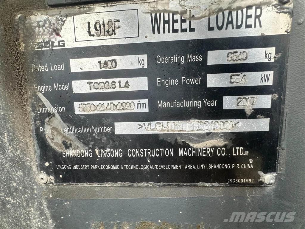 SDLG L918F Rataslaadurid