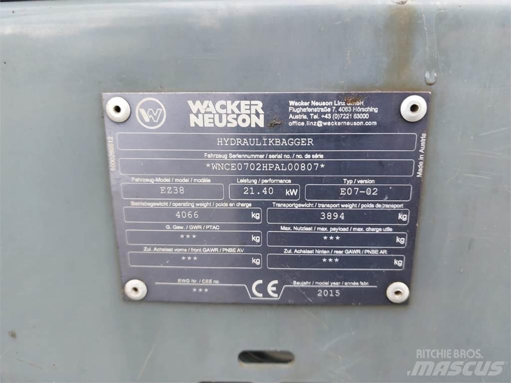 Wacker Neuson EZ38 Roomikekskavaatorid