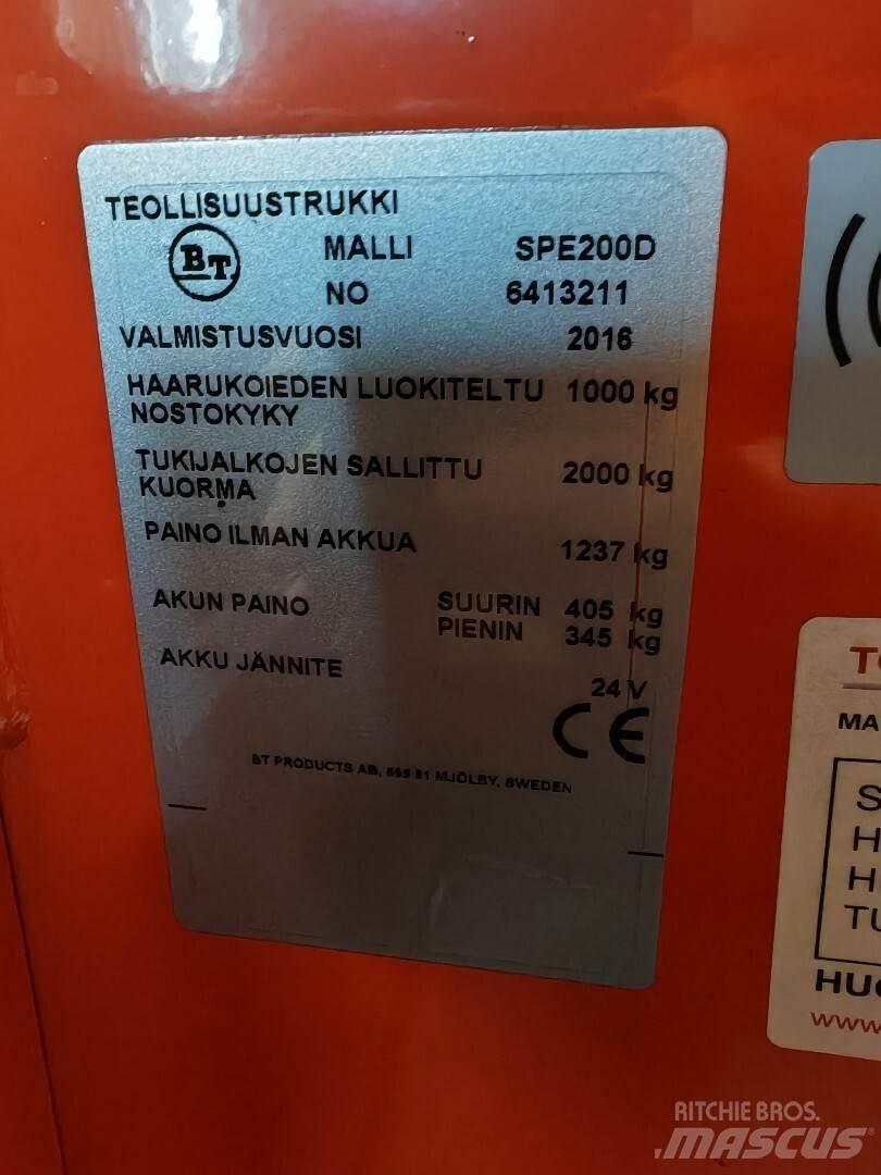 BT SPE200D Kahveltõstukid - muud