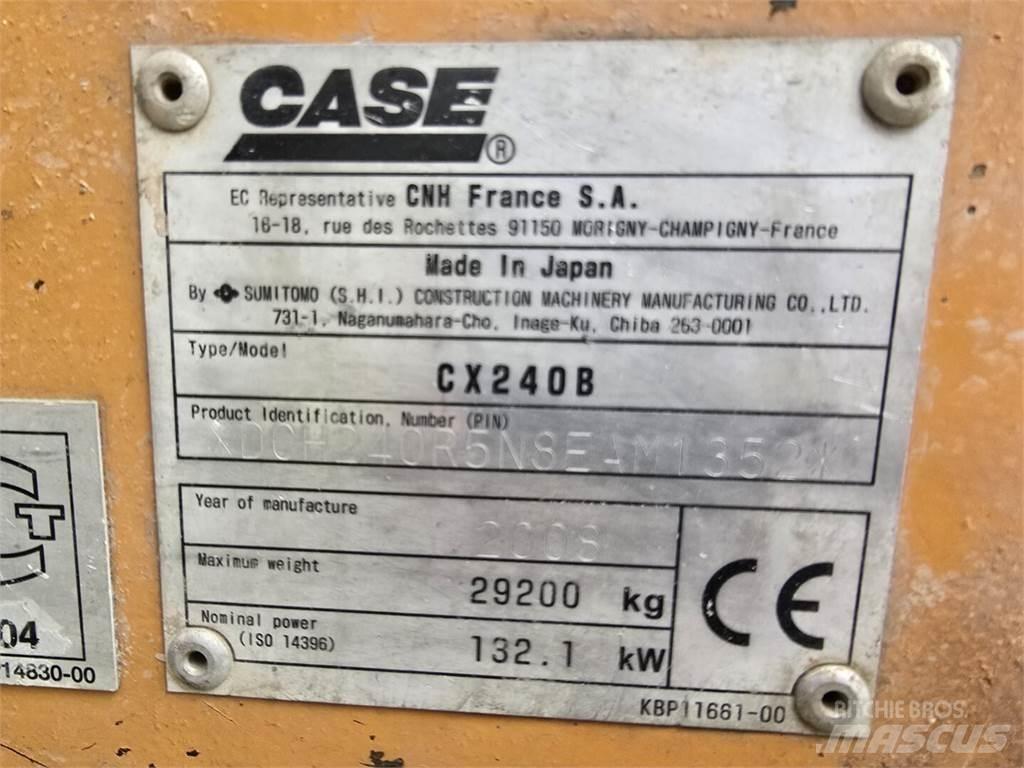 CASE CX 240 B Roomikekskavaatorid