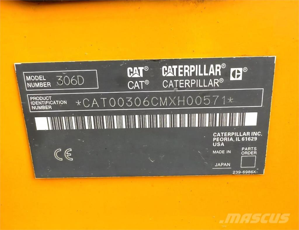 CAT 306D Miniekskavaatorid < 7 t