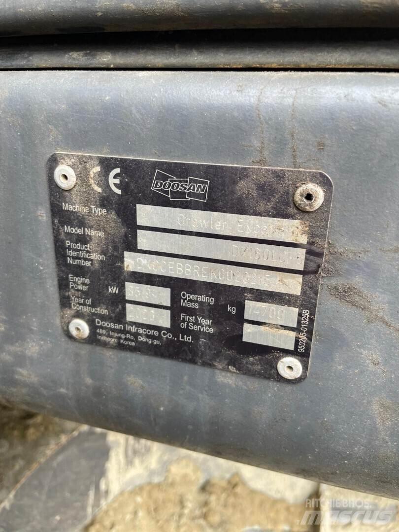Doosan Dx160 Lc Roomikekskavaatorid