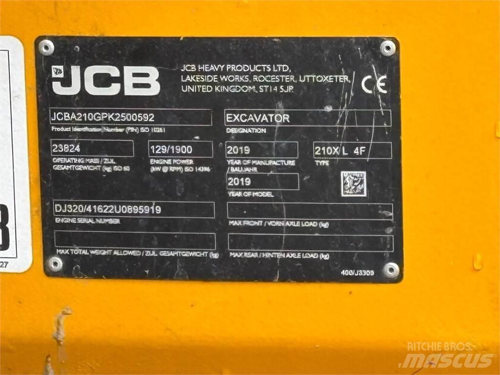 JCB 210 X L 4F Roomikekskavaatorid