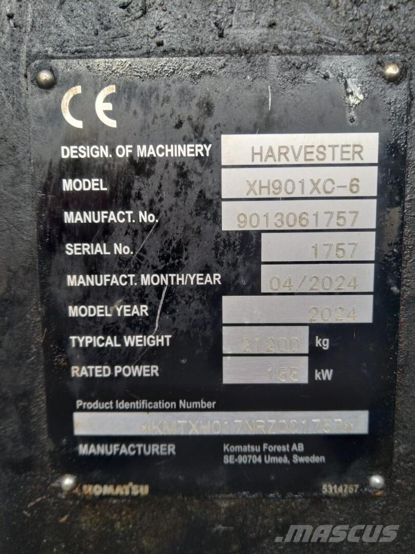 Komatsu 901 XC Harvesterid