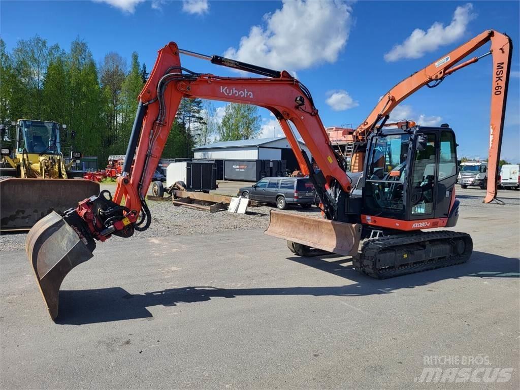 Kubota KX 080-4 Väikeekskavaatorid 7t-12t