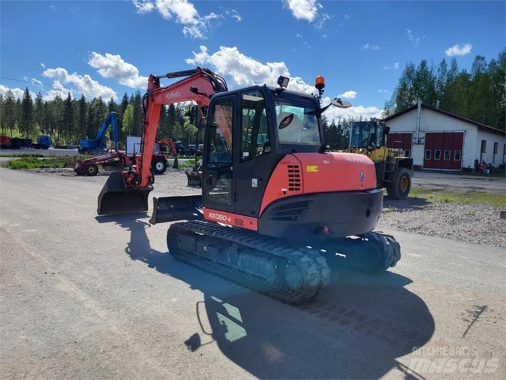 Kubota KX 080-4 Väikeekskavaatorid 7t-12t