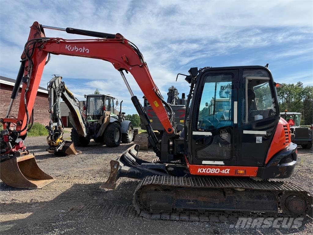 Kubota KX080-4 Väikeekskavaatorid 7t-12t