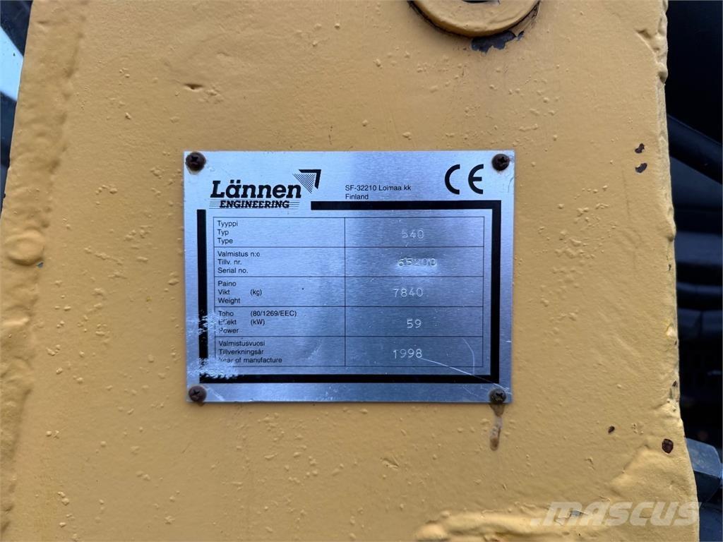 Lännen 540 Ekskavaatorlaadurid