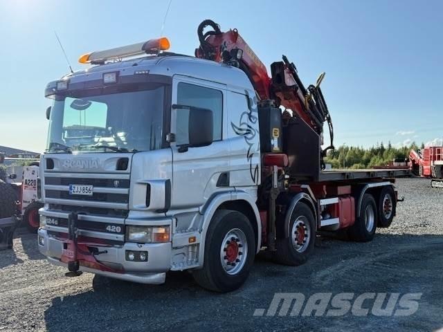 Scania R124G Kraanaga veokid
