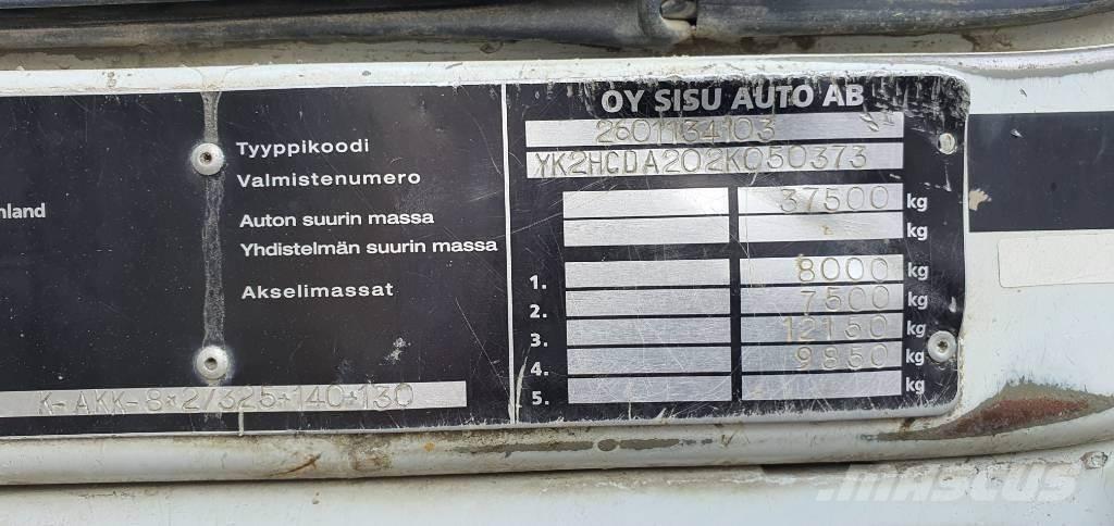 Sisu E12 8X2 Kallurid
