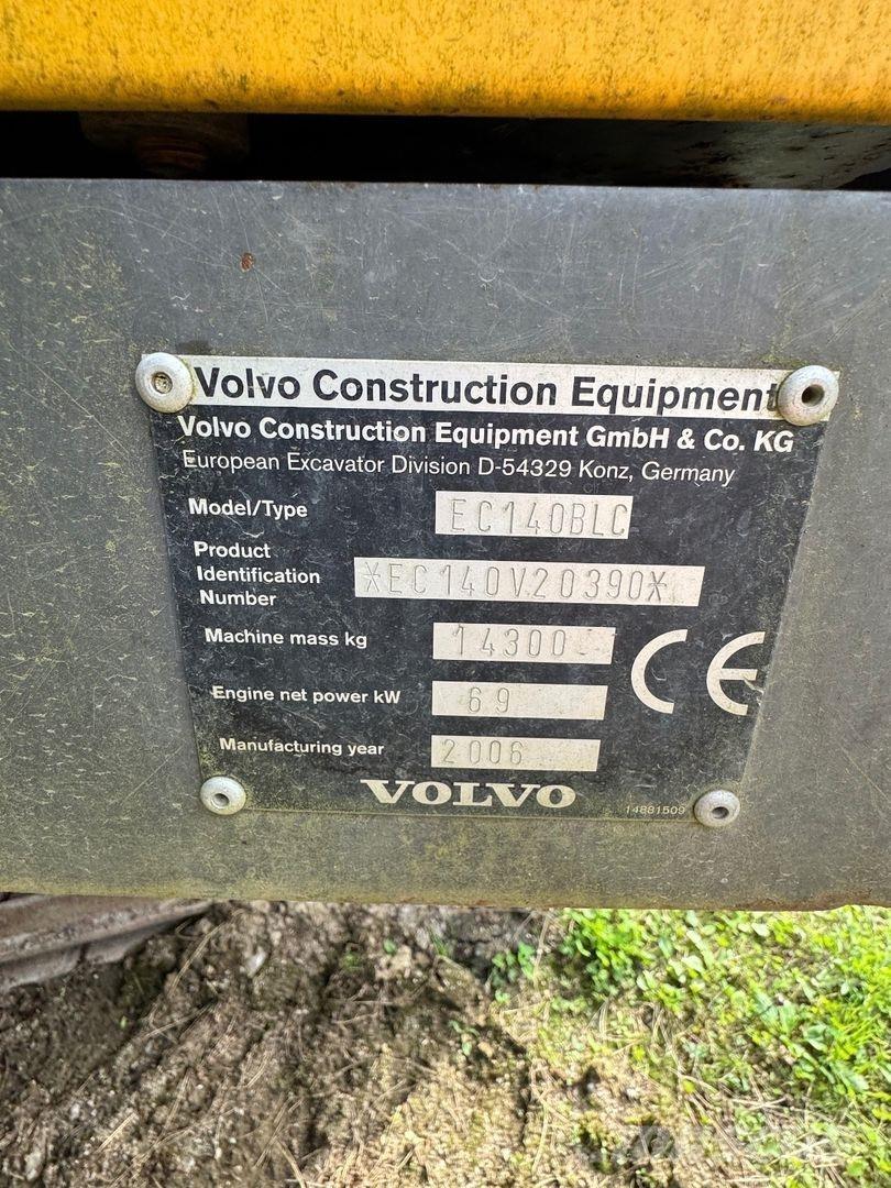 Volvo EC 140 BLC Roomikekskavaatorid