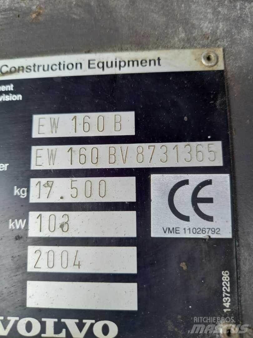 Volvo EW 160 B Roomikekskavaatorid