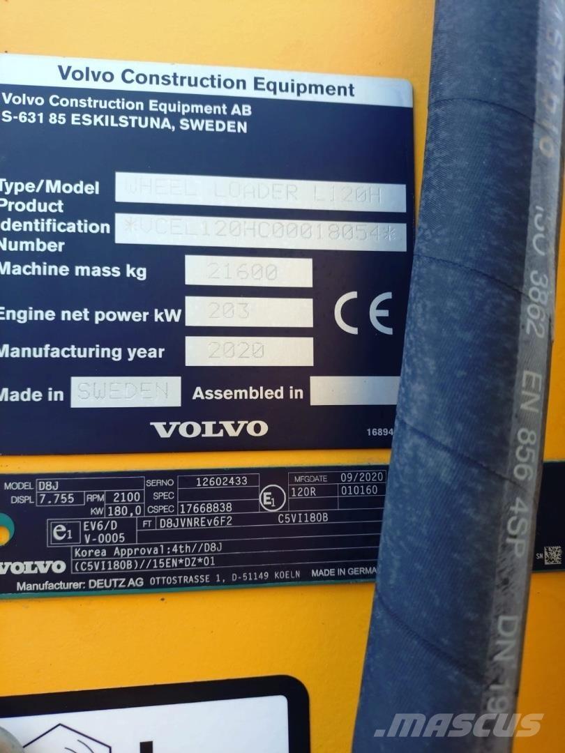 Volvo L120H Rataslaadurid