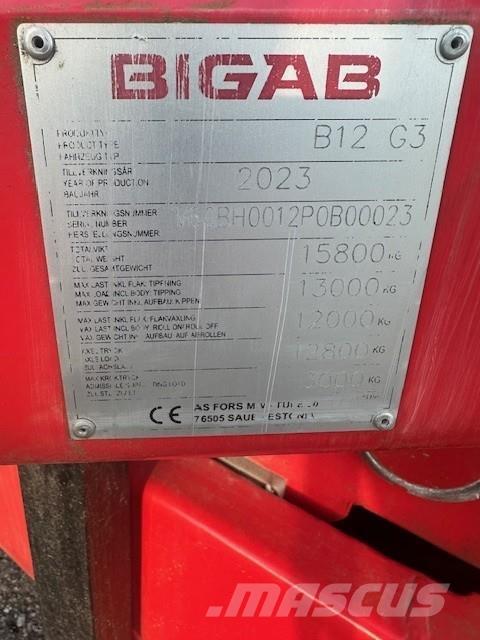 Bigab B12 VÄXLARVAGN Muud laadimise ja kaevamise seadmed