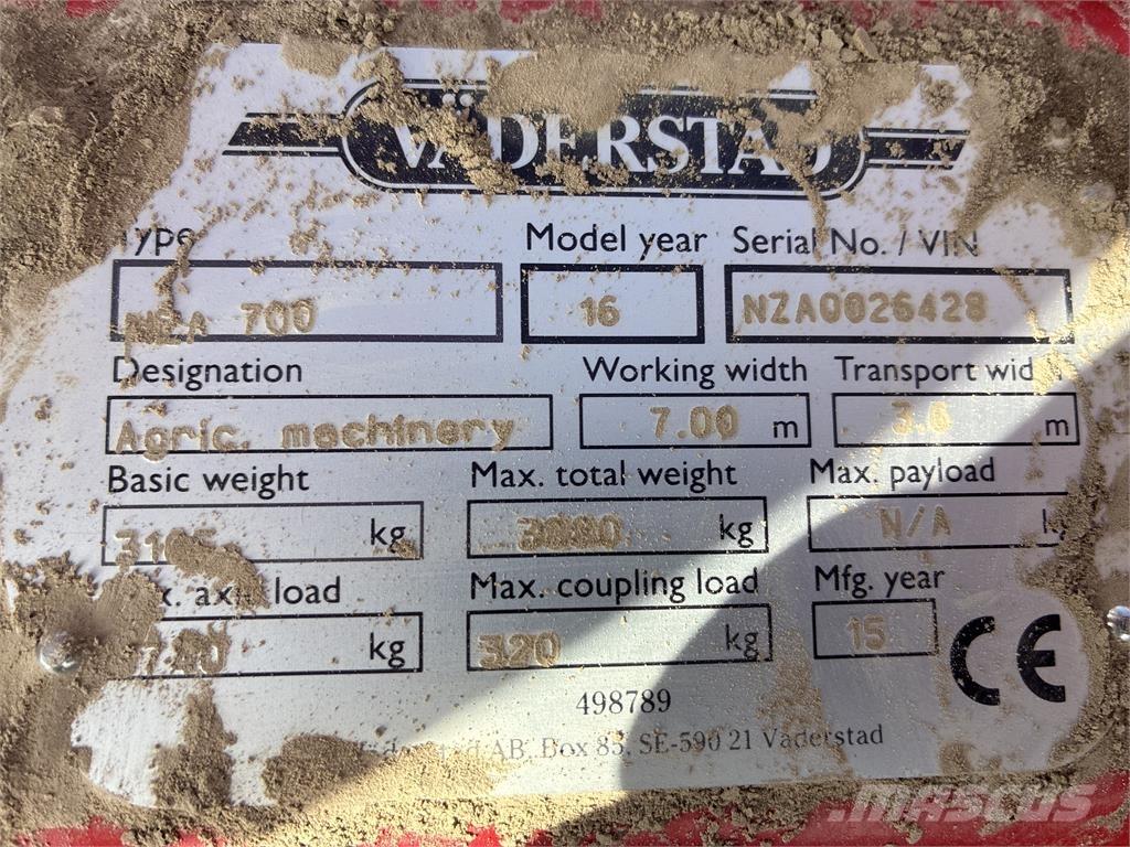 Väderstad NZA 800 HARV Äkked
