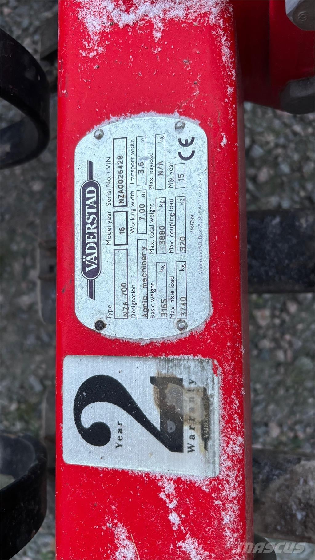 Väderstad NZA 800 HARV Äkked