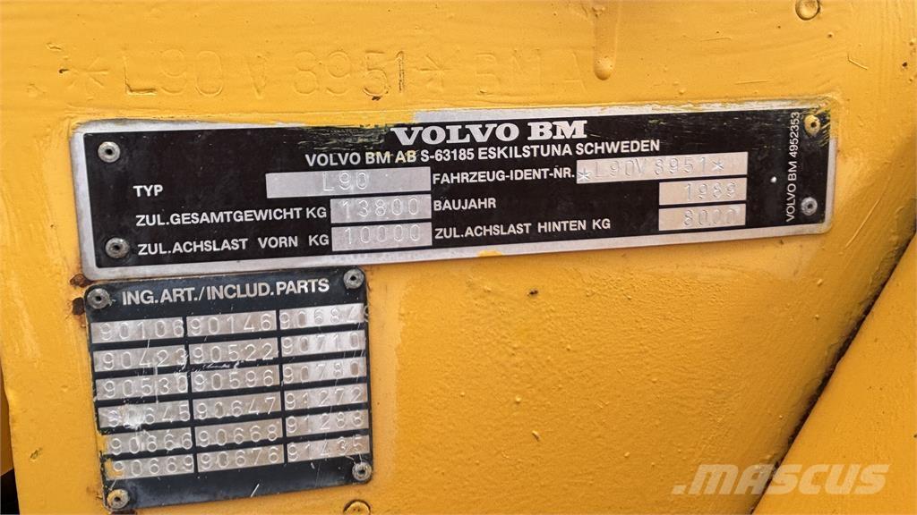 Volvo L90 LASTMASKIN Rataslaadurid