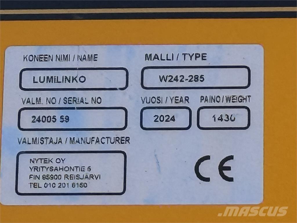  W285 Snöslunga Muud teekoristamise ja lumekoristamise masinad