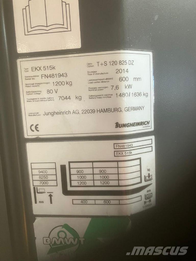 Jungheinrich EKX 515k Kõrged komplekteerimistõstukid